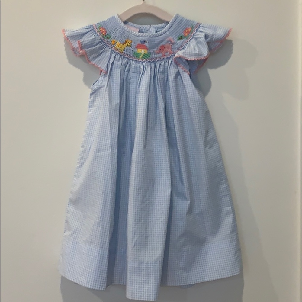 Hand smocked dress.
